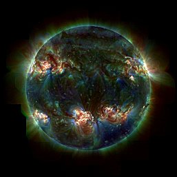 Imagen de la fotósfera del sol 