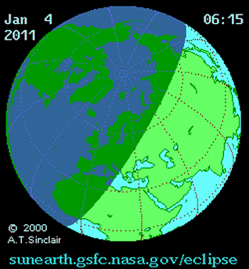 Animación del eclipse del 4 de enero de 2011