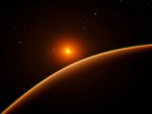 Ilustración del exoplaneta tipo supertierra LHS 1140b. Image Credit: ESO/spaceengine.org