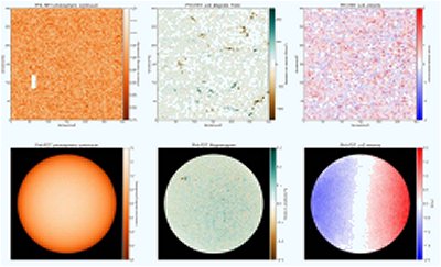 Detalle de la superficie solar tomada con el telescopio de alta resolución de SO/PHI (izquierda)