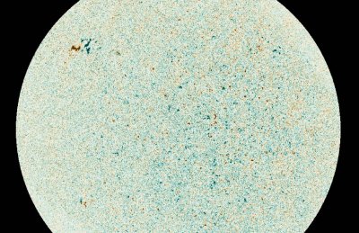 Mapa del campo magnético solar obtenido con el instrumento PHI. / SOLAR ORBITER/ PHI/ ESA/ NASA