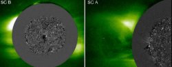 Un tsunami solar registrado por la sonda STEREO