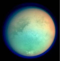 Luna de Titán captada por la sonda Cassini Crédito Wikipedia