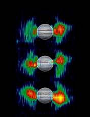 Detalles de los cinturones de radiación cercanos a Júpiter