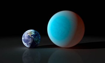 que 55 Cancri e sólo es aproximadamente el doble del tamaño de la Tierra