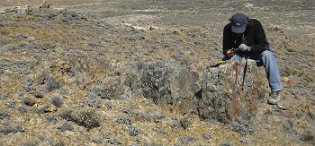El geólogo del CONICET Diego Guido fue uno de los que encabezó el hallazgo de los yacimientos